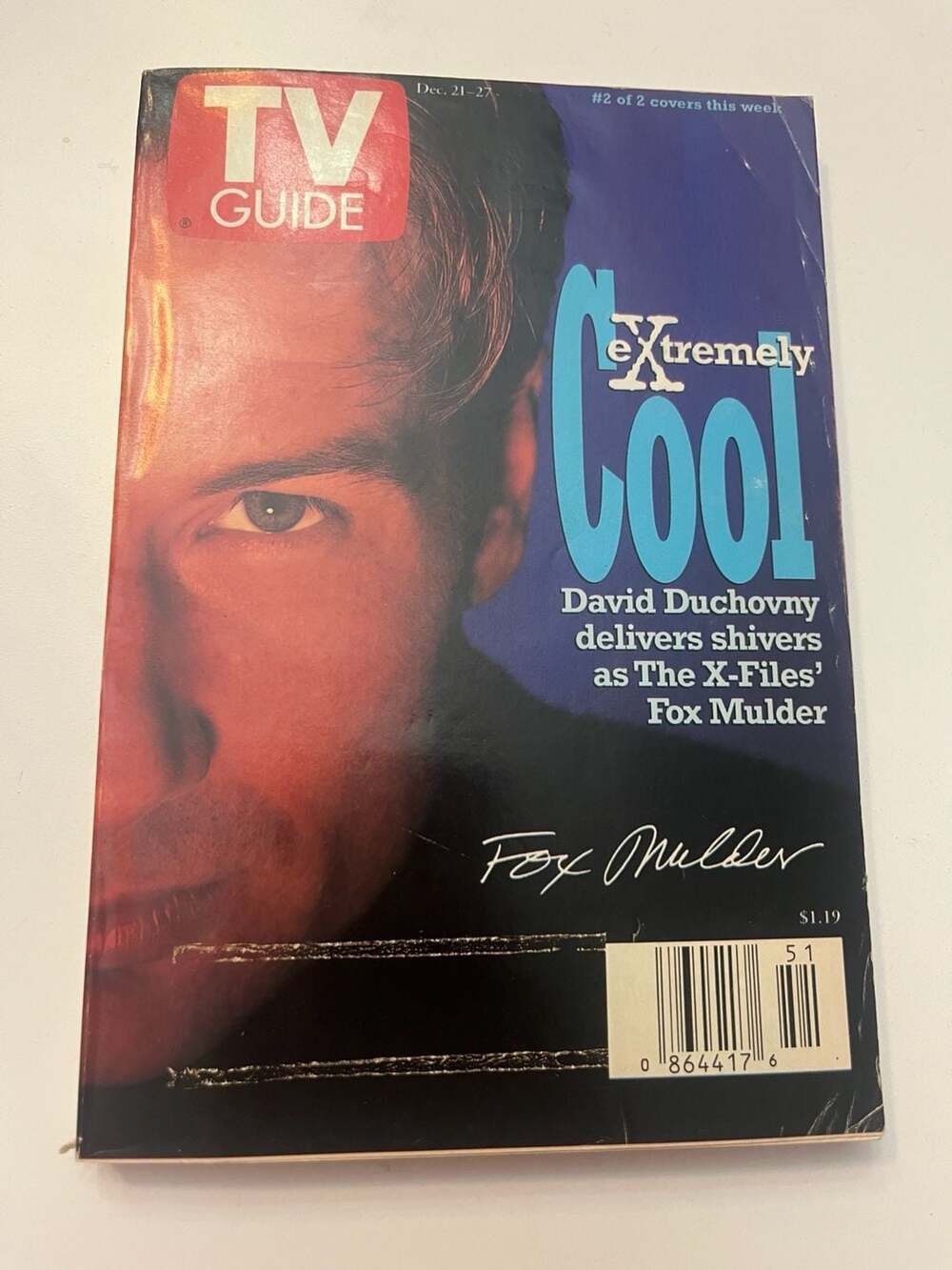 TV Guide Magazine December 21-27, 1996 - David Duchovny The X-Files Fox Mulder e